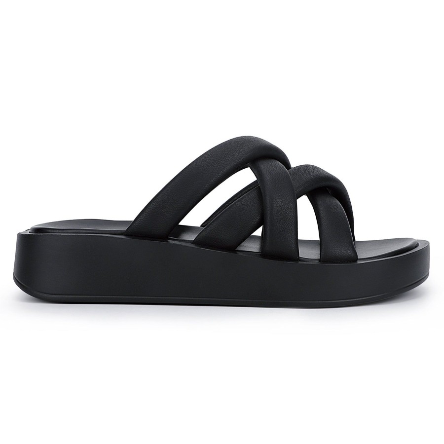 Women Vintage Havana Sandals | Day Dream-Black