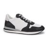 Women Vintage Havana Low Tops | Mal-Black White Multi