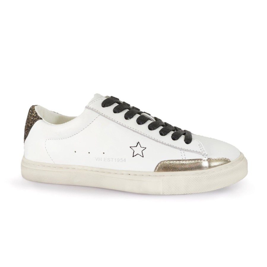 Women Vintage Havana Low Tops | Melissa-White Gold Glitter