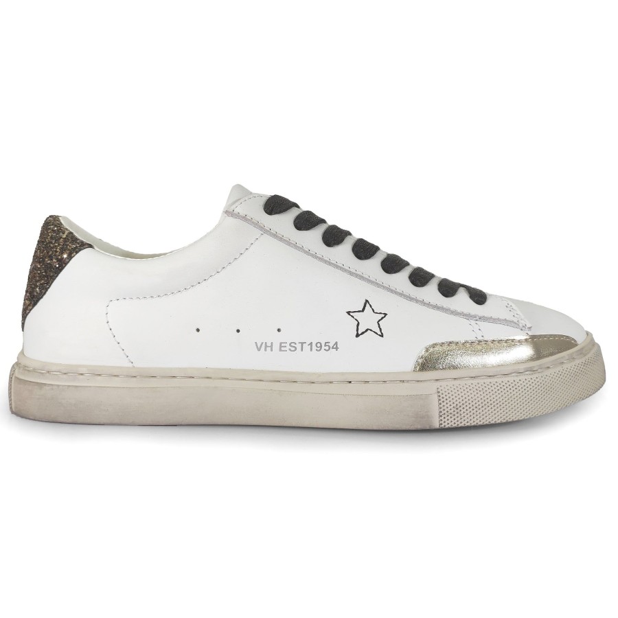 Women Vintage Havana Low Tops | Melissa-White Gold Glitter