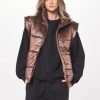 Women Vintage Havana Outerwear | Bronze Oversized Puffer Vest