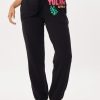 Women Vintage Havana Joggers | Black Tulum Jet Setter Surf Wash Jogger