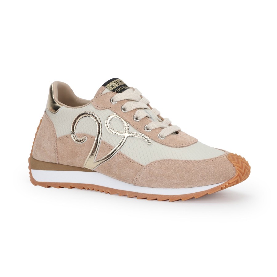 Women Vintage Havana Low Tops | Vroom-Beige Multi