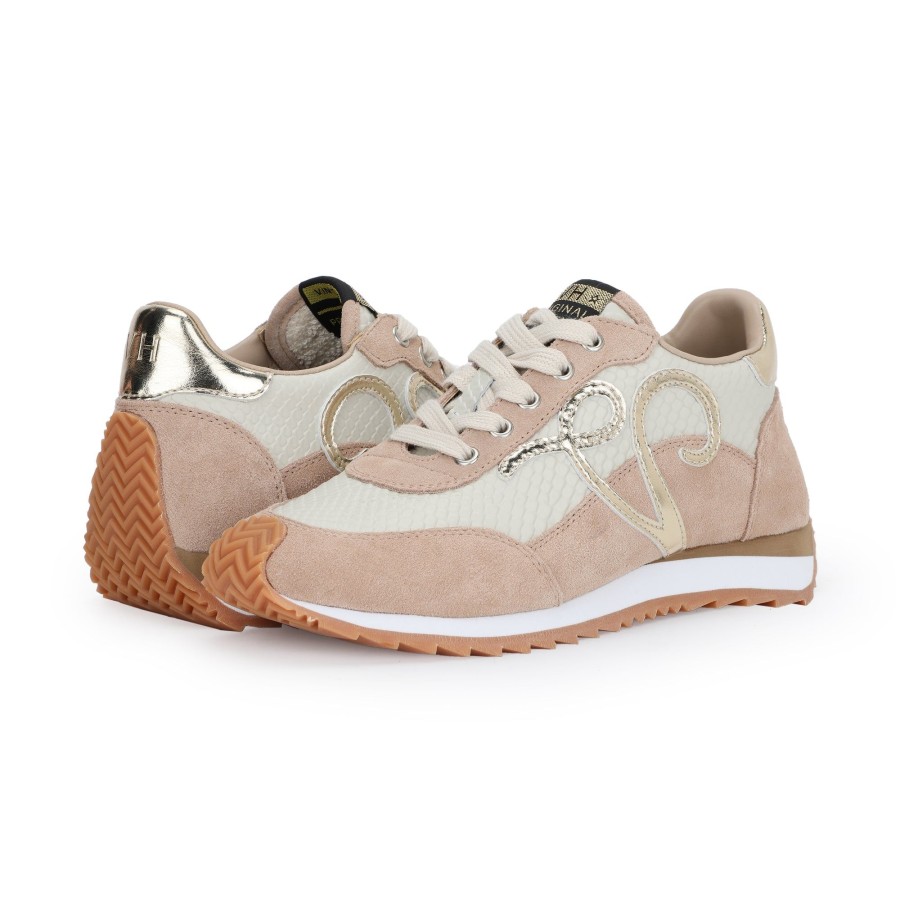 Women Vintage Havana Low Tops | Vroom-Beige Multi