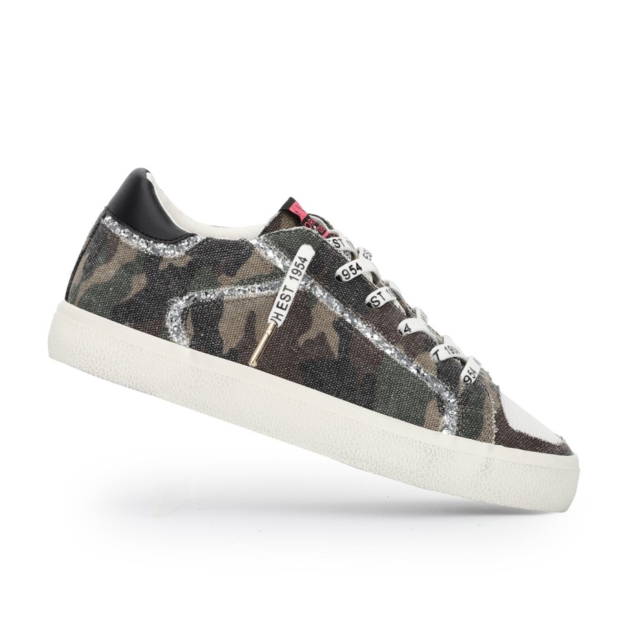 Women Vintage Havana Low Tops | Mikeyla-Camouflage