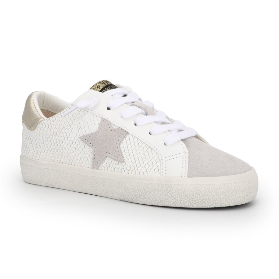 Women Vintage Havana Low Tops | Kate-White Gold Snake