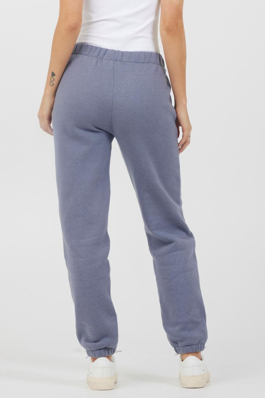 Women Vintage Havana Joggers | Storm Blue Essentials Fleece Joggers