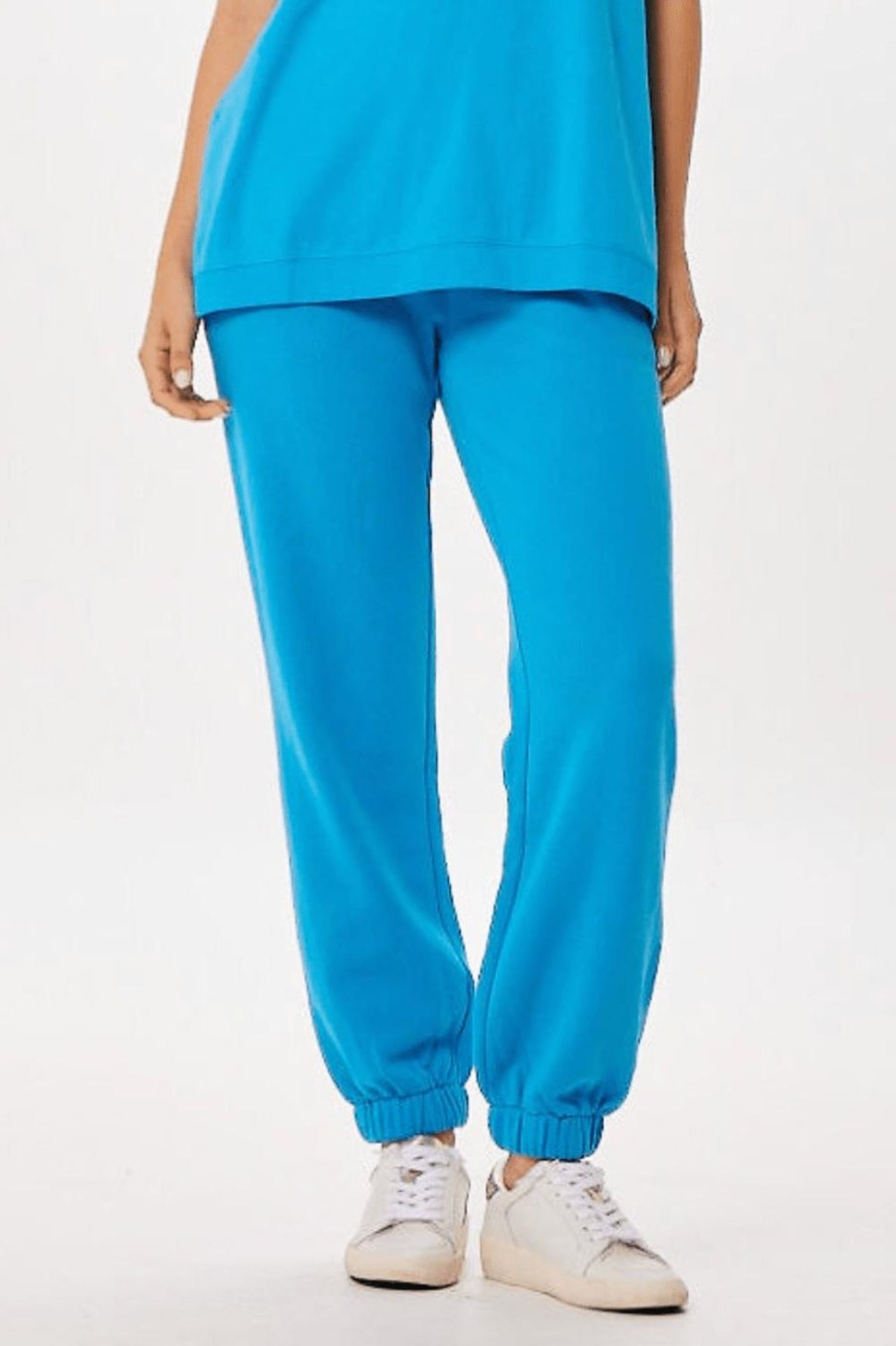 Women Vintage Havana Joggers | Bright Blue St. Tropez Jet Setter Surf Wash Jogger