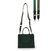 Women Vintage Havana Top Handle | Alyce Bag-Olive