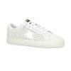 Women Vintage Havana Low Tops | Gadol 31-White Pebbled/Washed Silver