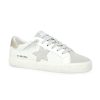 Women Vintage Havana Low Tops | Flair 34-White Pebbled/Washed Gold