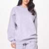 Women Vintage Havana Sweatshirts | Heather Grey Proweave Crewneck Sweatshirt