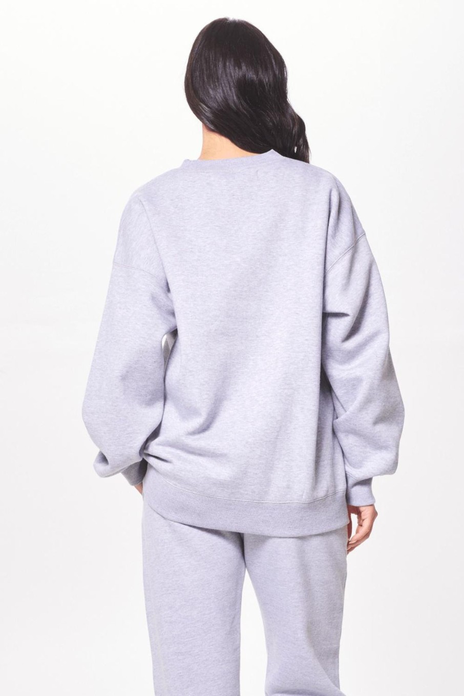 Women Vintage Havana Sweatshirts | Heather Grey Proweave Crewneck Sweatshirt