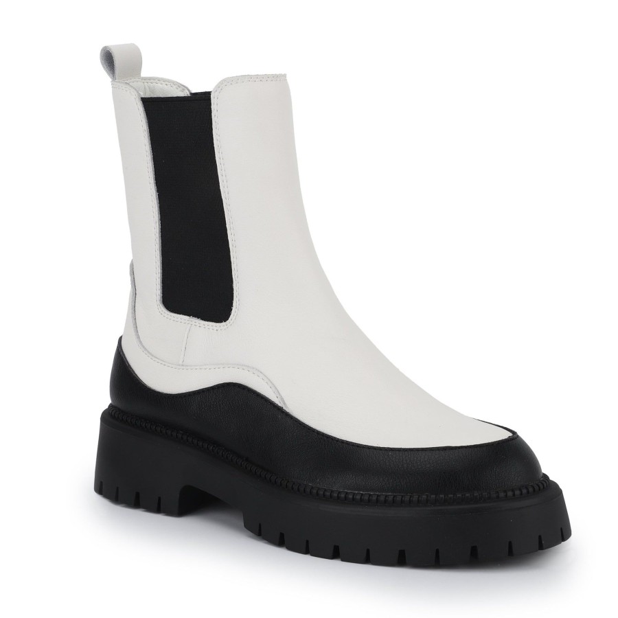 Women Vintage Havana Boots & Booties | Allistor-White/Black