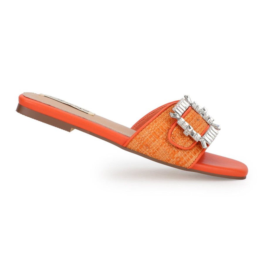 Women Vintage Havana Sandals | Harper-Orange