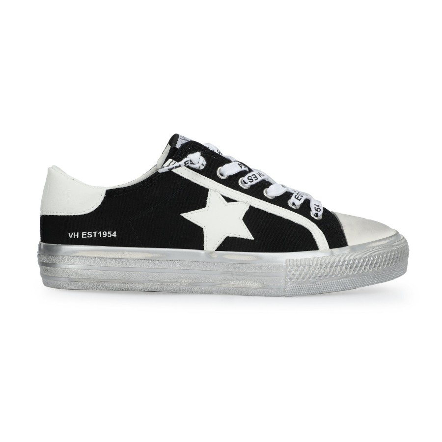 Women Vintage Havana Low Tops | Alive 23-Black White