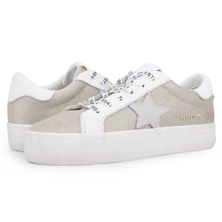 Women Vintage Havana Low Tops | Vera-Light Gold