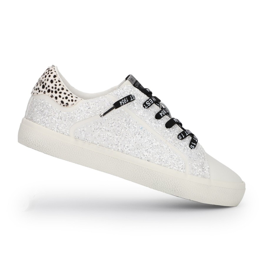 Women Vintage Havana Low Tops | Mikeyla-White Glitter