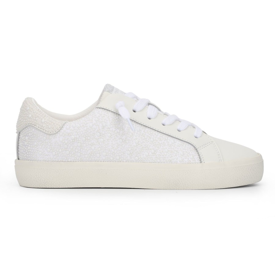 Women Vintage Havana Low Tops | Tamam-White Pearls