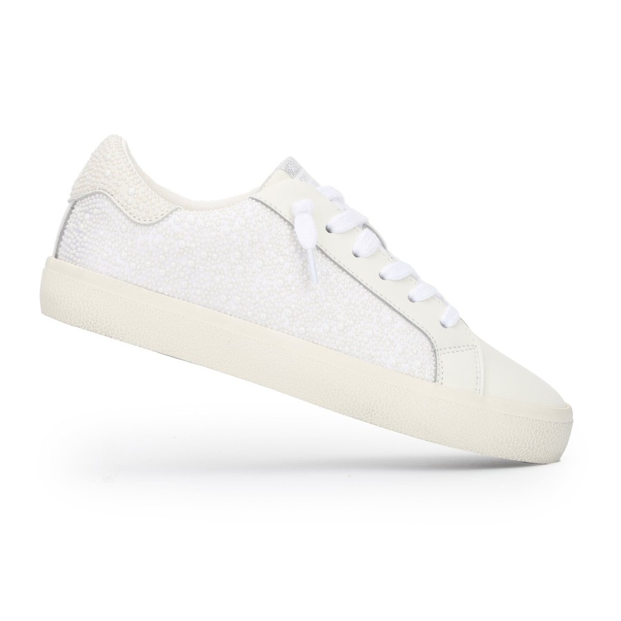 Women Vintage Havana Low Tops | Tamam-White Pearls