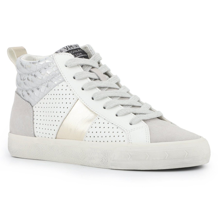 Women Vintage Havana High Tops | Dedra-White Gold Multi