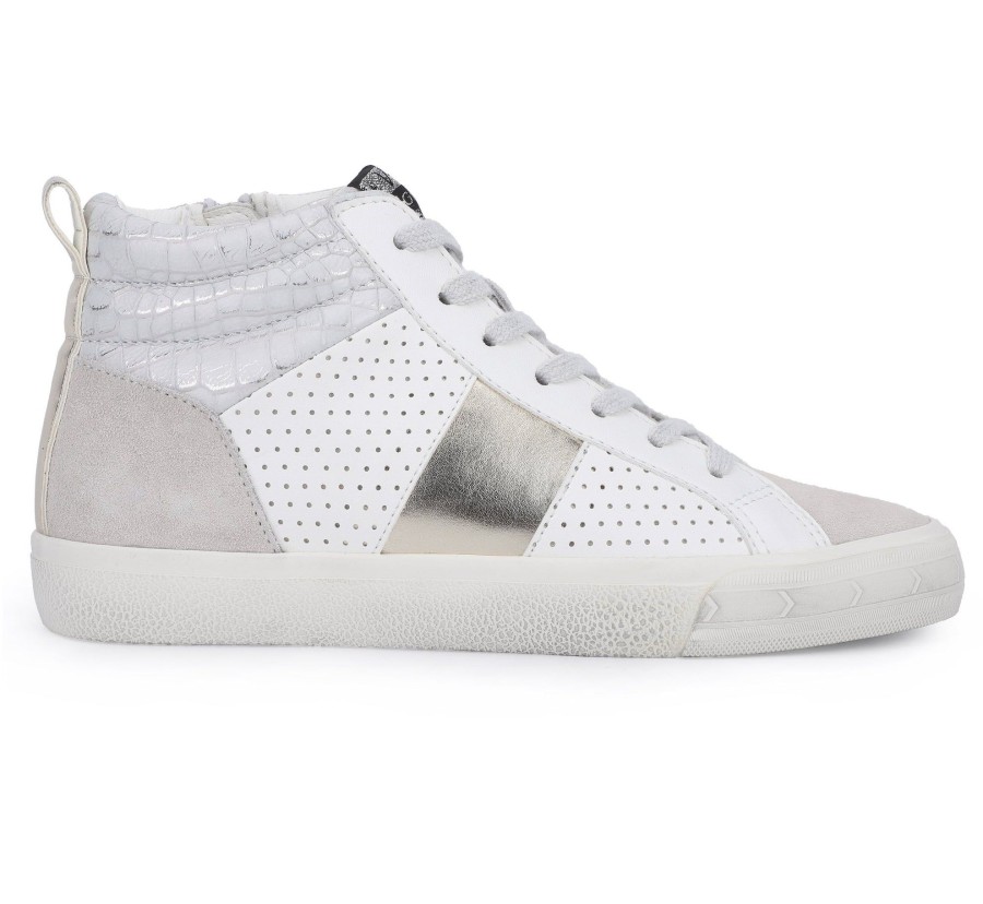 Women Vintage Havana High Tops | Dedra-White Gold Multi