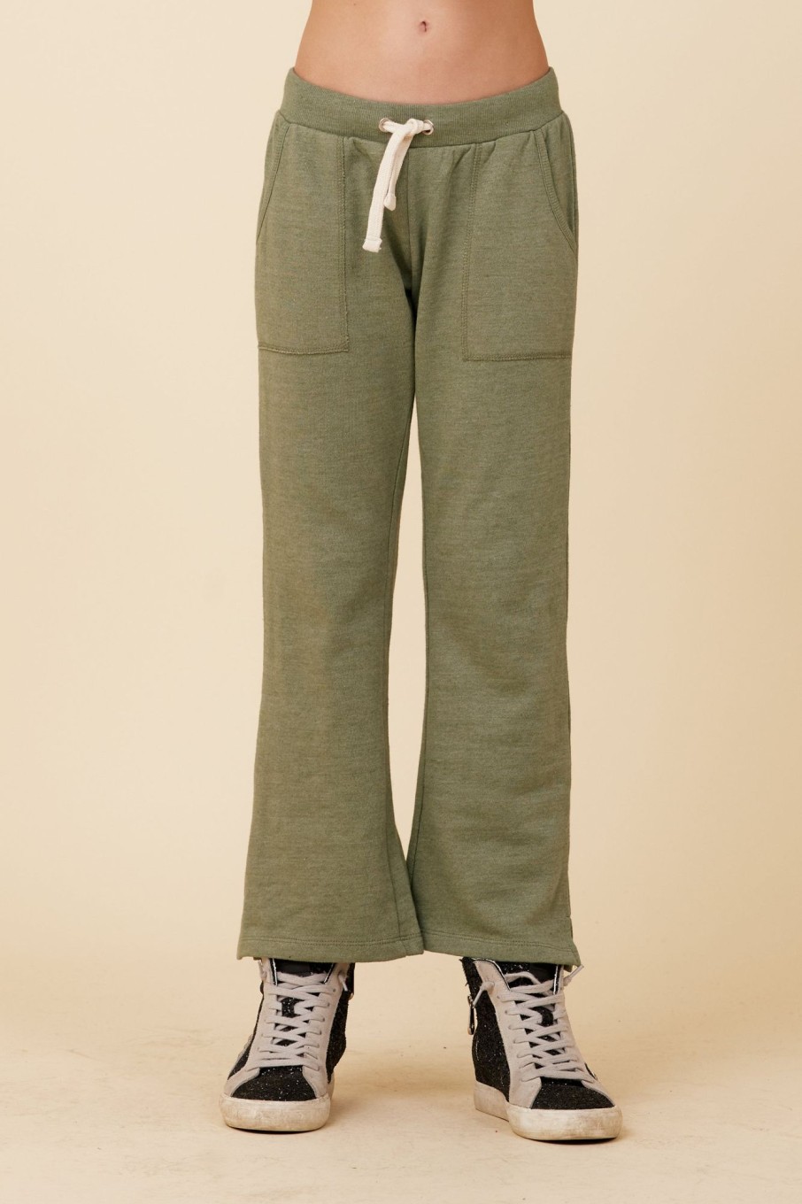 Kids Vintage Havana Kids Bottoms | Wide Leg French Terry Pant