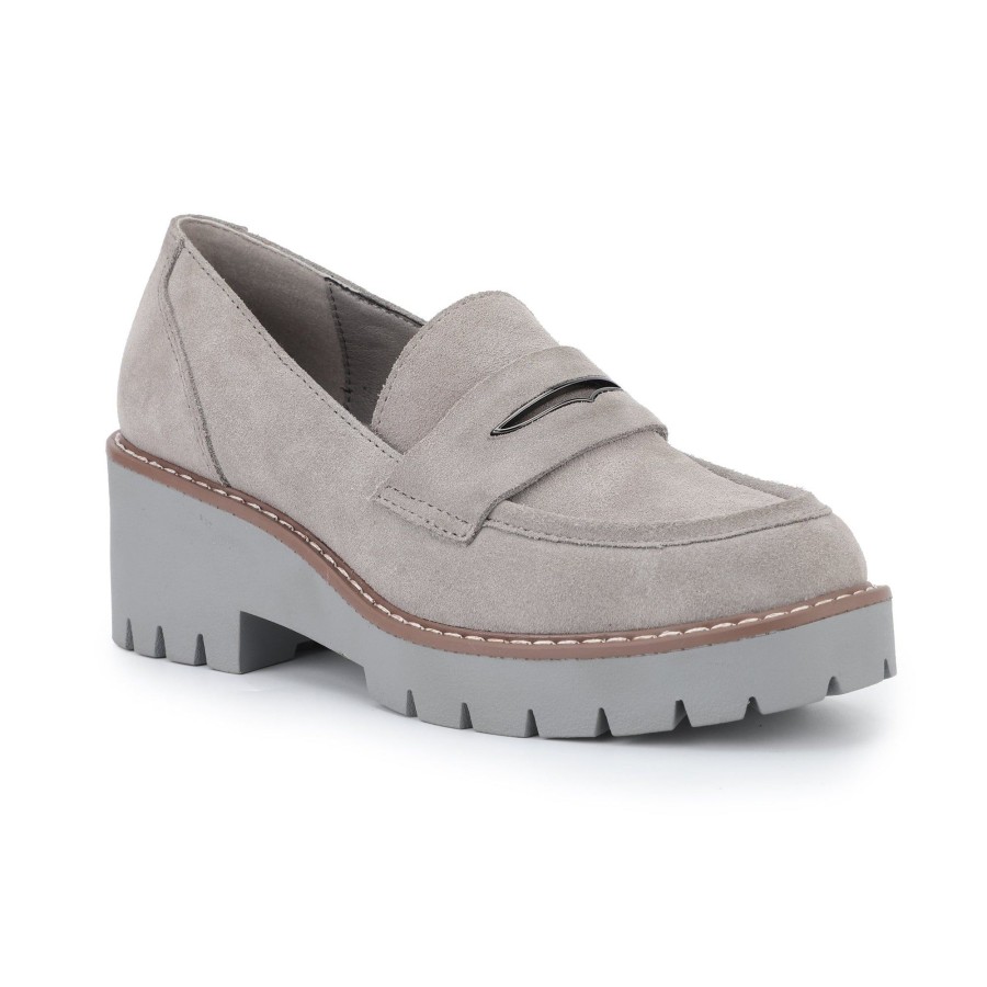 Women Vintage Havana Loafers | Blauvelt-Grey