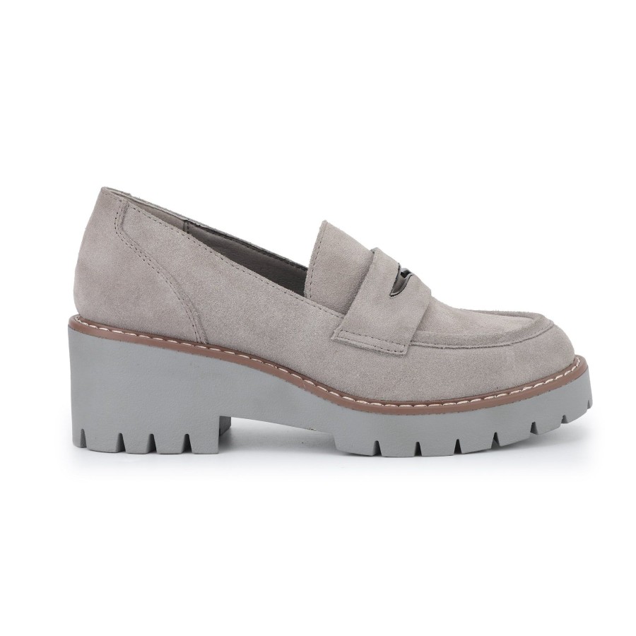 Women Vintage Havana Loafers | Blauvelt-Grey