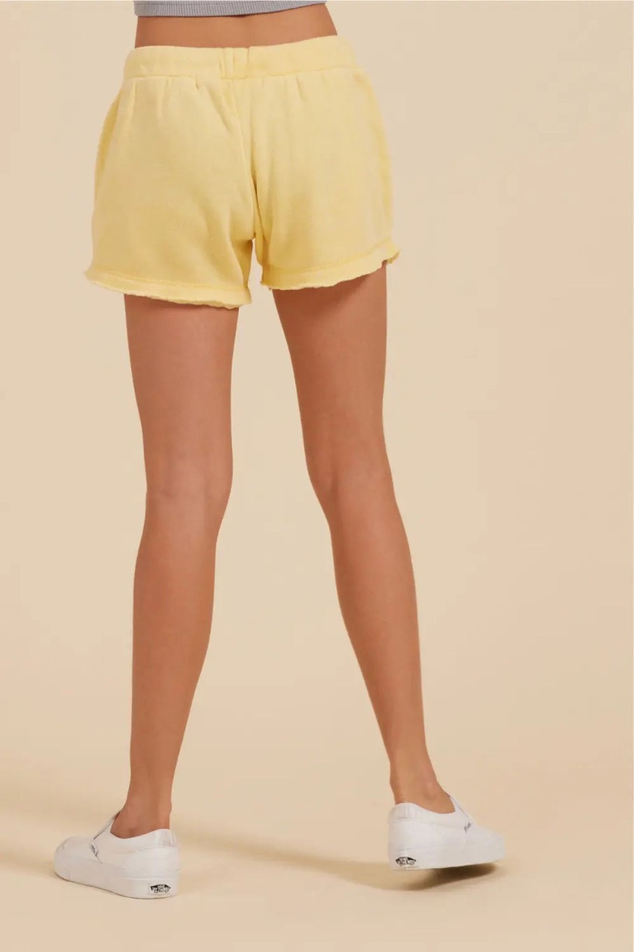 Kids Vintage Havana Kids Bottoms | Sunny Yellow New Burnout Shorts