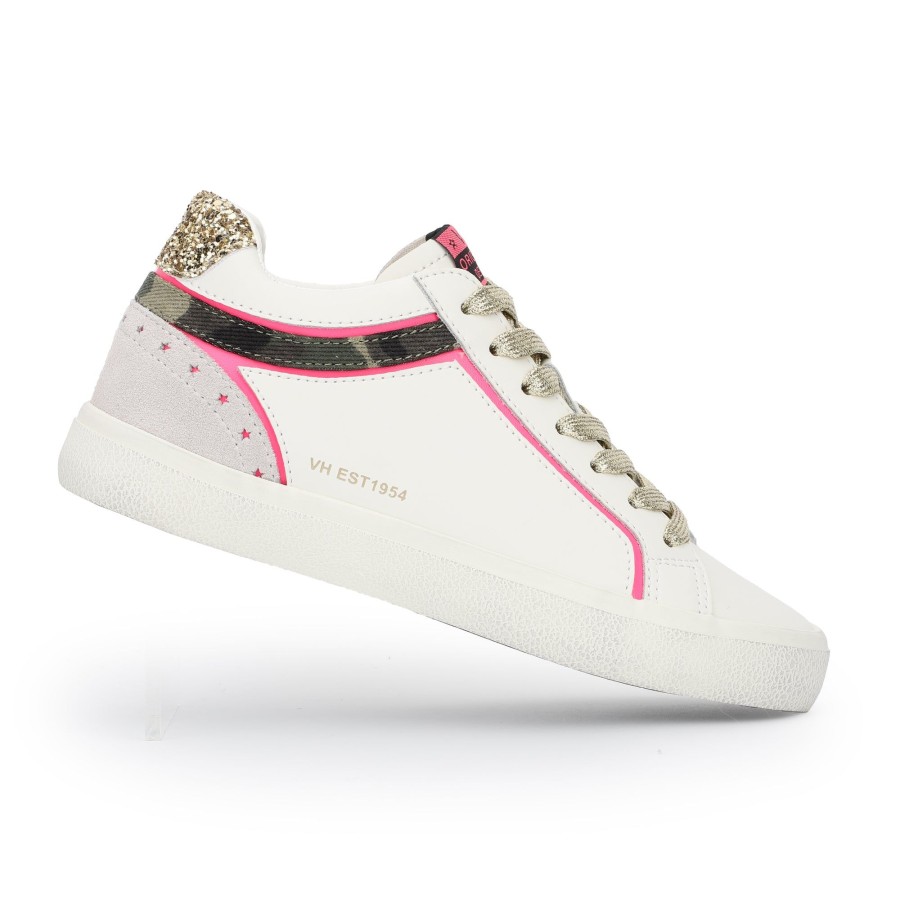 Women Vintage Havana Low Tops | Yaya-White Camo Mix