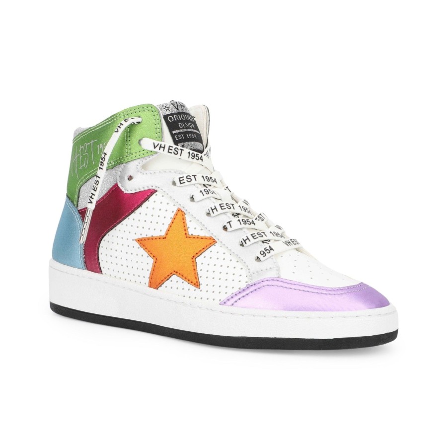 Women Vintage Havana High Tops | Dream 11- Multi Mix