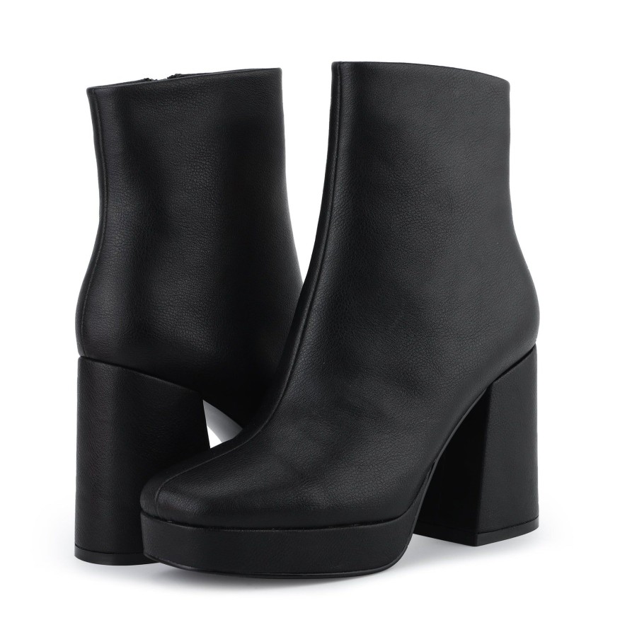 Women Vintage Havana Boots & Booties | Bayside-Black Leather