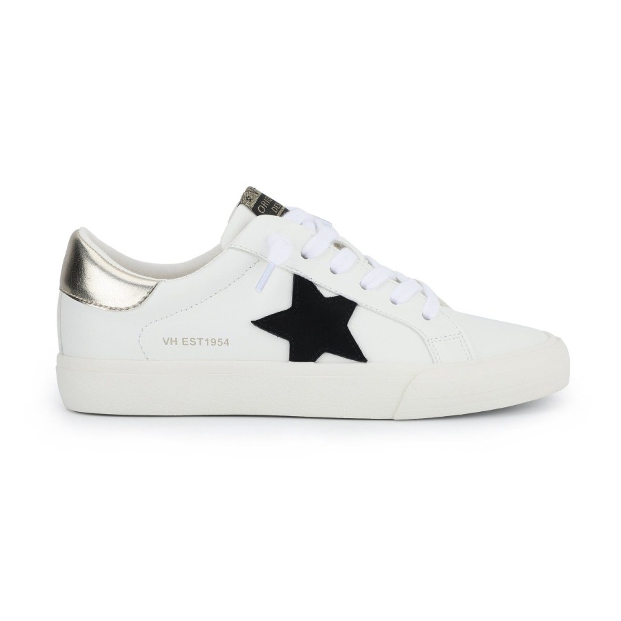 Women Vintage Havana Low Tops | Grande-White Black Gold Mix