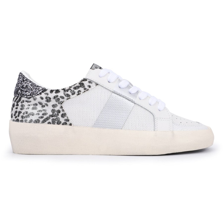 Women Vintage Havana Low Tops | Maxine-White Cheetah Multi