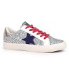 Women Vintage Havana Low Tops | Grande-Silver Glitter Multi