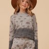 Kids Vintage Havana Kids Tops | Large Leopard Print Dip Dye Crewneck