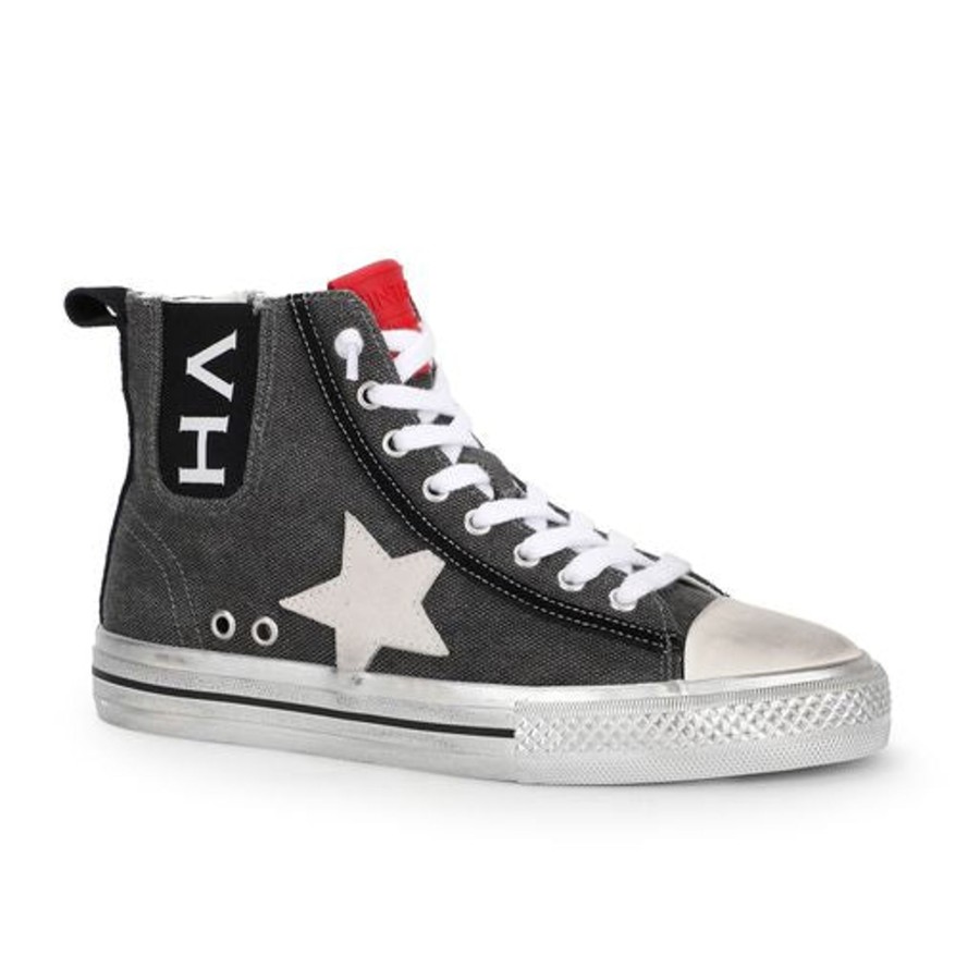 Women Vintage Havana High Tops | Alive High 4- Grey Canvas