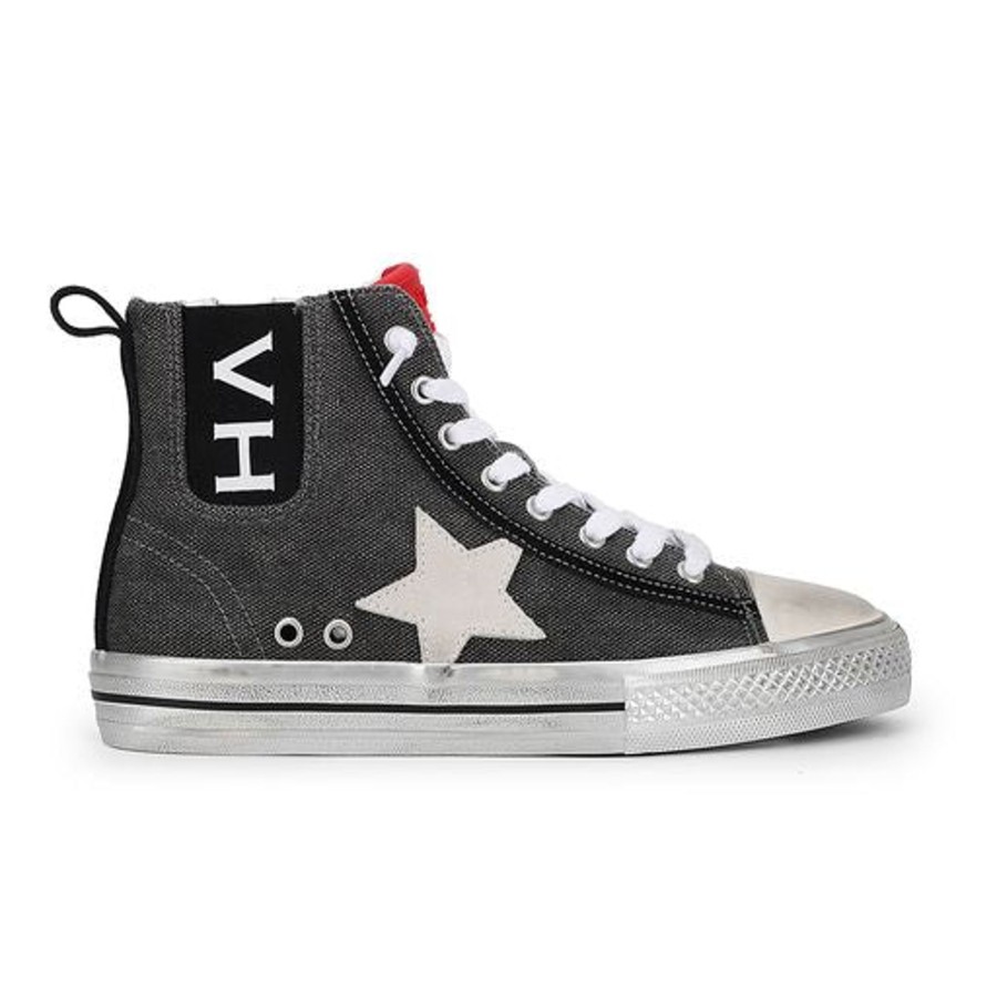 Women Vintage Havana High Tops | Alive High 4- Grey Canvas