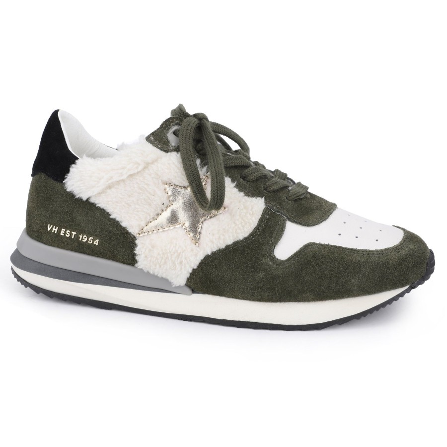 Women Vintage Havana Low Tops | Rock-White/Olive Multi