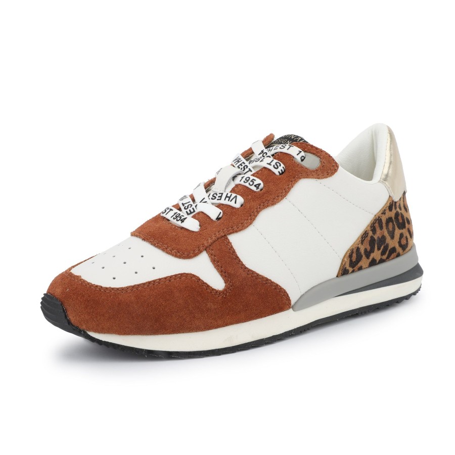 Women Vintage Havana Low Tops | Valery-Leopard Rust Multi