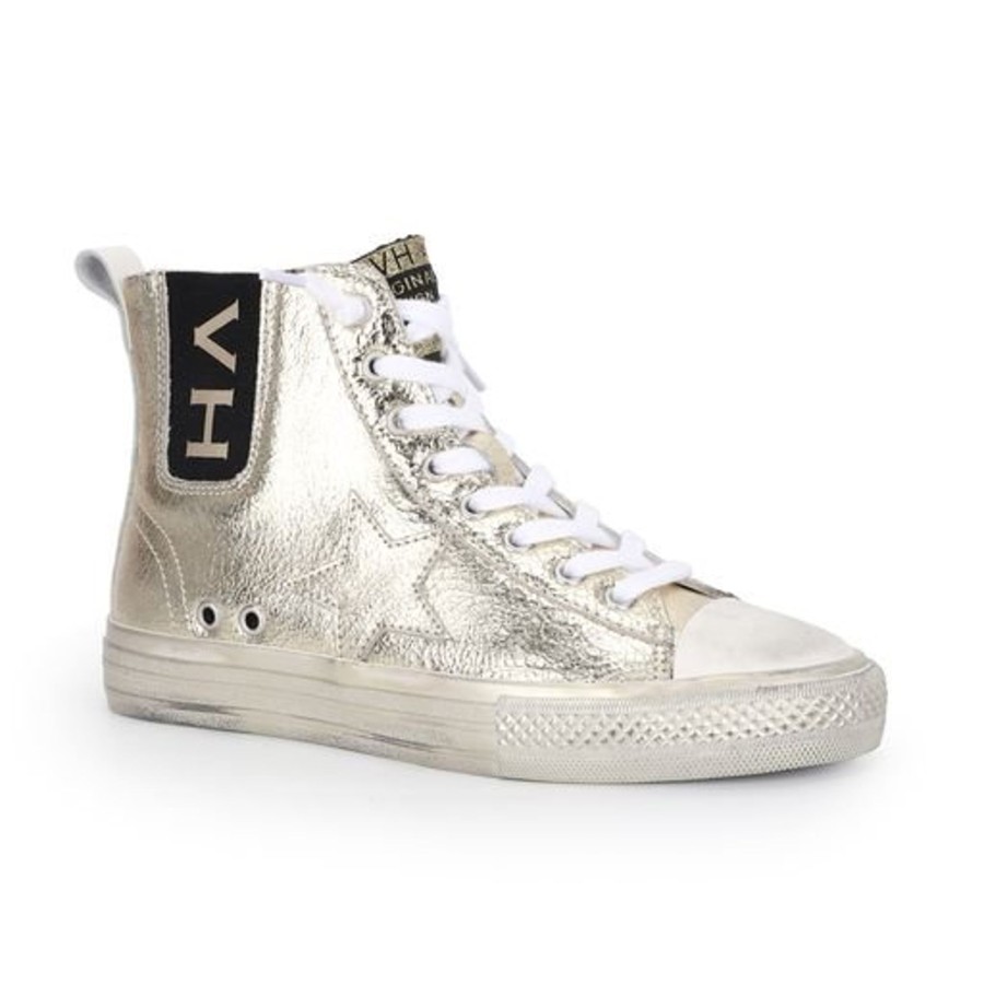 Women Vintage Havana High Tops | Alive High 5- Gold Foil