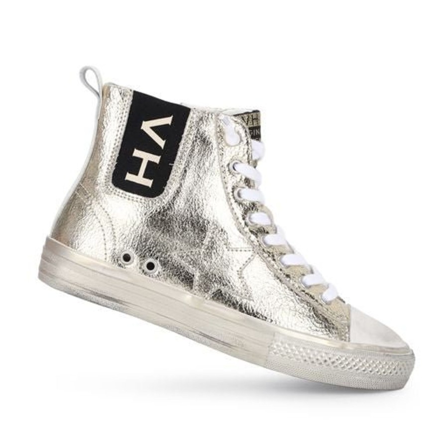 Women Vintage Havana High Tops | Alive High 5- Gold Foil