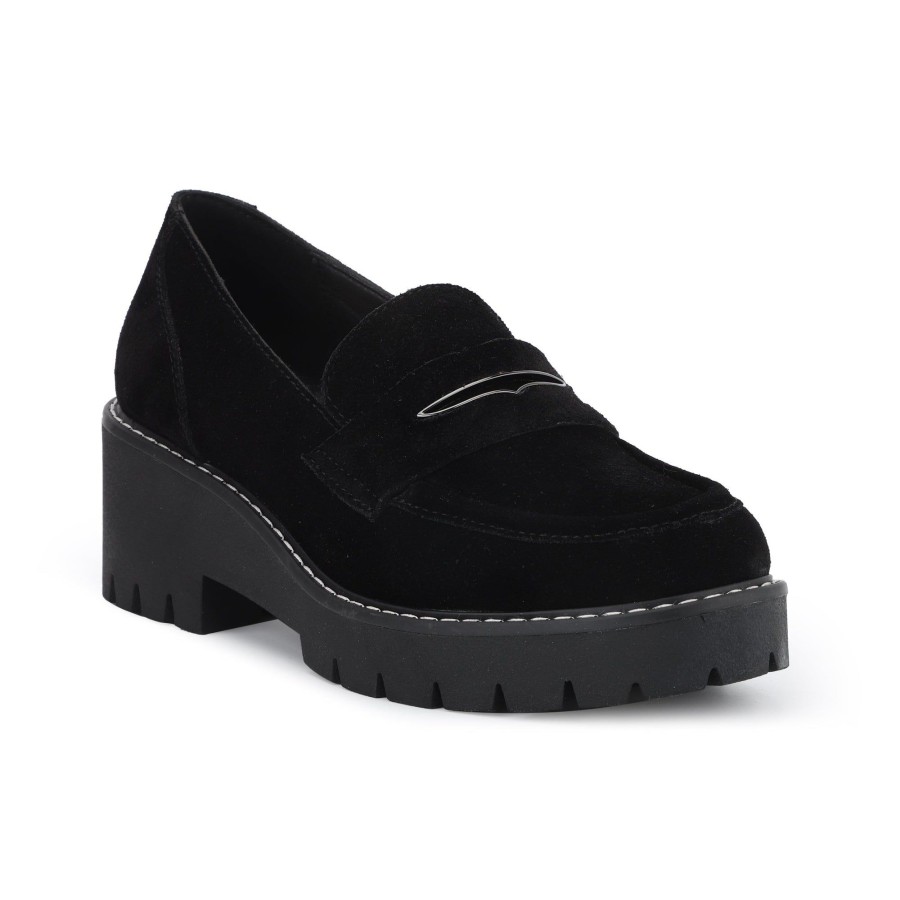 Women Vintage Havana Loafers | Blauvelt-Black