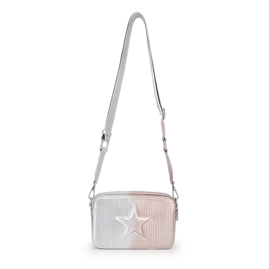 Women Vintage Havana Crossbody | Plunge-Pink/Silver