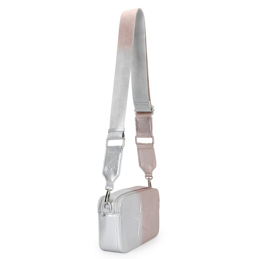 Women Vintage Havana Crossbody | Plunge-Pink/Silver