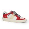 Women Vintage Havana Low Tops | Jamie-Red Washed Gold Multi