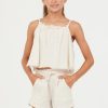 Kids Vintage Havana Kids Tops | Sand Stone Washed Texture Flow Tank