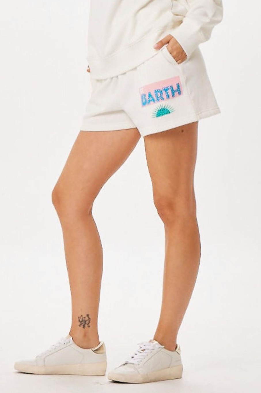 Women Vintage Havana Shorts | White St. Barth Jet Setter Surf Wash Shorts