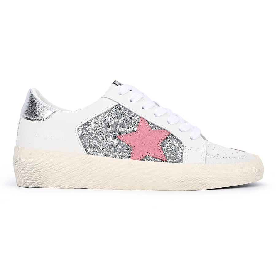 Women Vintage Havana Low Tops | Quinn-White/Silver